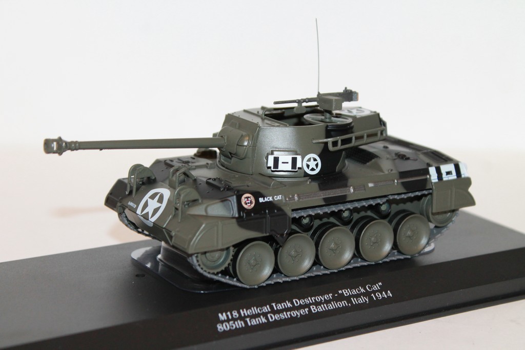 M18 HELLCAT TANK DESTROYER - "BLACK CAT" 805TH TANK DESTROYER BATTALION ITALIE 1944 1/43°