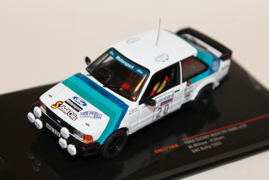 FORD ESCORT MKII RS 1600i N°20 RAC RALLY 1983 IXO 1/43°