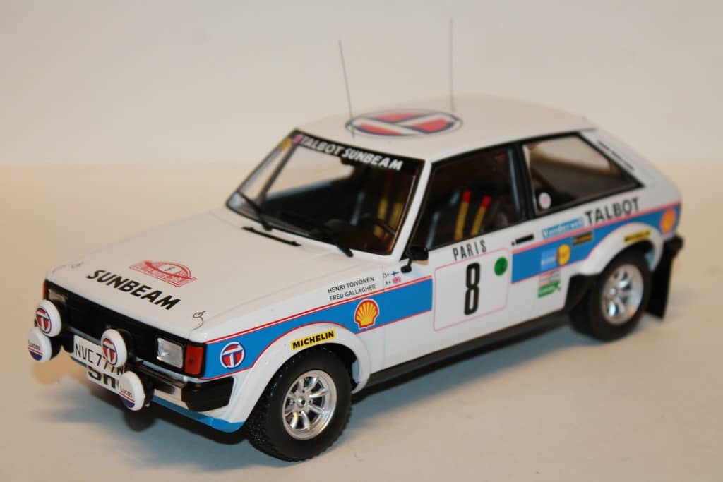 IXO 1/24 Talbot Sunbeam Lotus N°8 – Rallye Monte-Carlo 1981, H.Toivonen (24RAL023B)