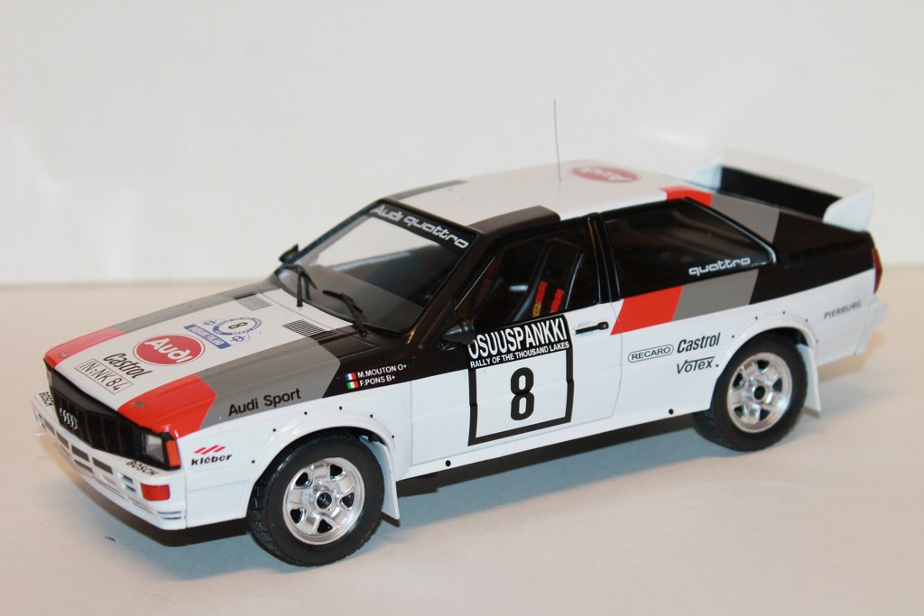 AUDI QUATTRO #8 RALLY LAKES 1982 M.MOUTON - F.PONS IXO 1/18°