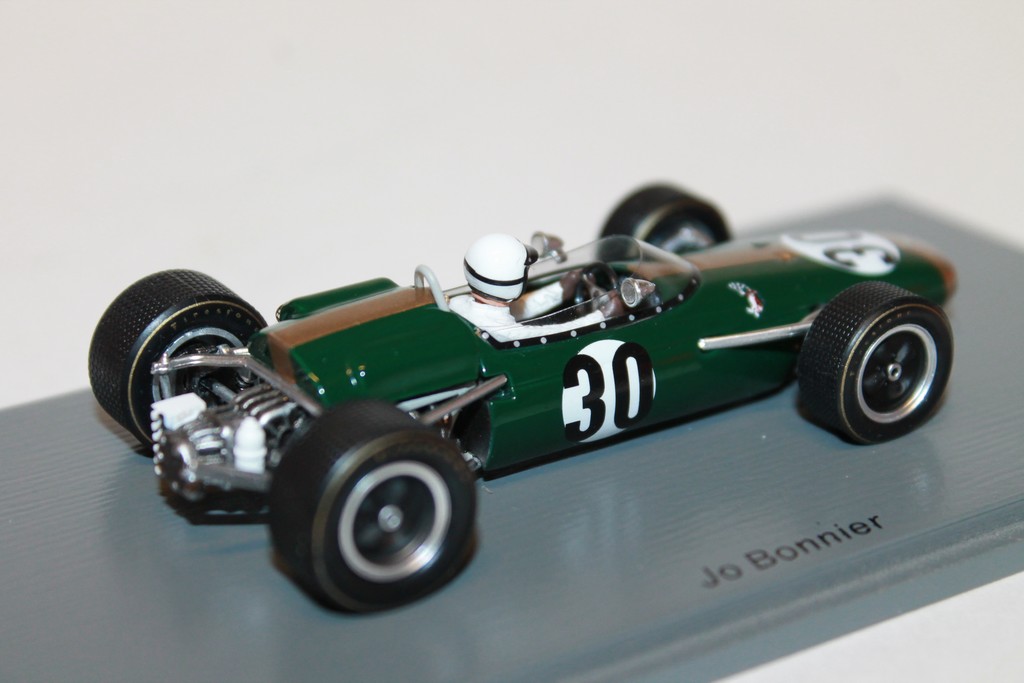 BRABHAM BT22 FRENCH GP 1966 JO BONNIER SPARK 1/43°