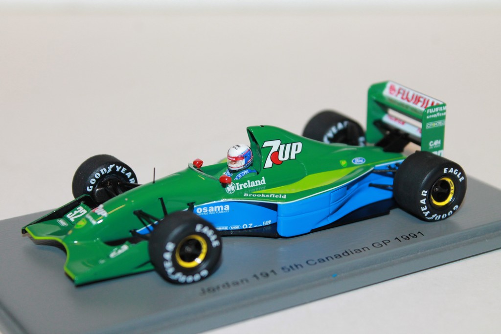 JORDAN 191 5TH CANADIAN GP BERTRAND GACHOT SPARK 1/43°