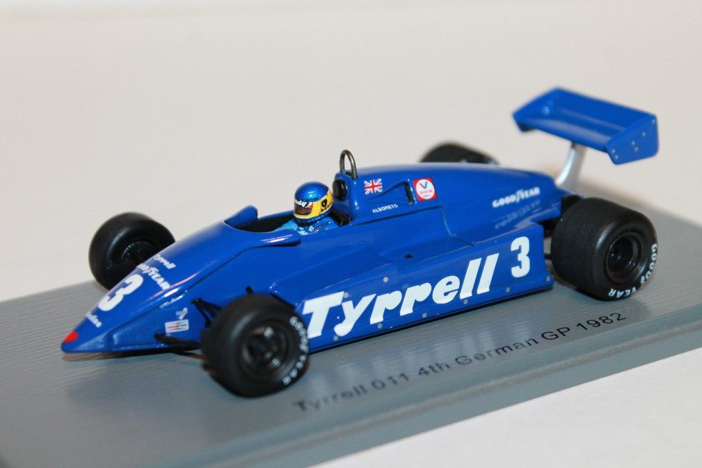 TYRRELL 011 4TH GERMAN GP 1982 MICHELE ALBORETO 1/43°