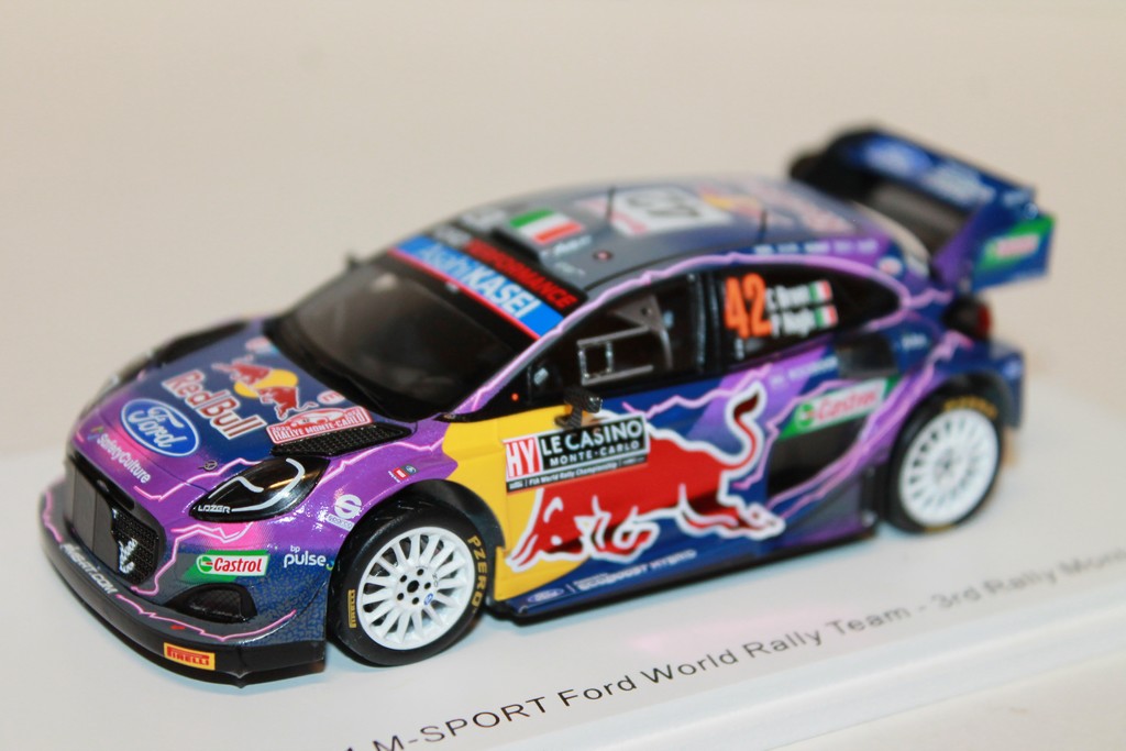 FORD PUMA #42 RALLY M-SPORT FORD WORLD RALLY TEAM - CRAIG BEEN - PAUL NAGLE - MONTE - CARLO 2022 SPARK 1/43°
