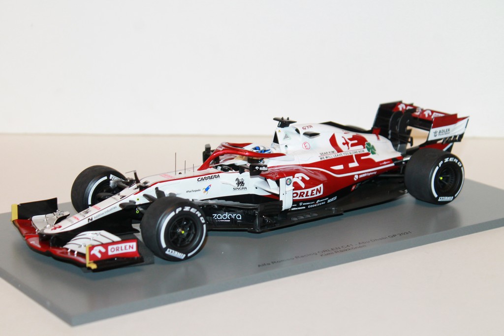 ALFA ROMEO RACING ORLEN C41 GP ABU DHABI 2021 RAIKKONEN SPARK 1/18°