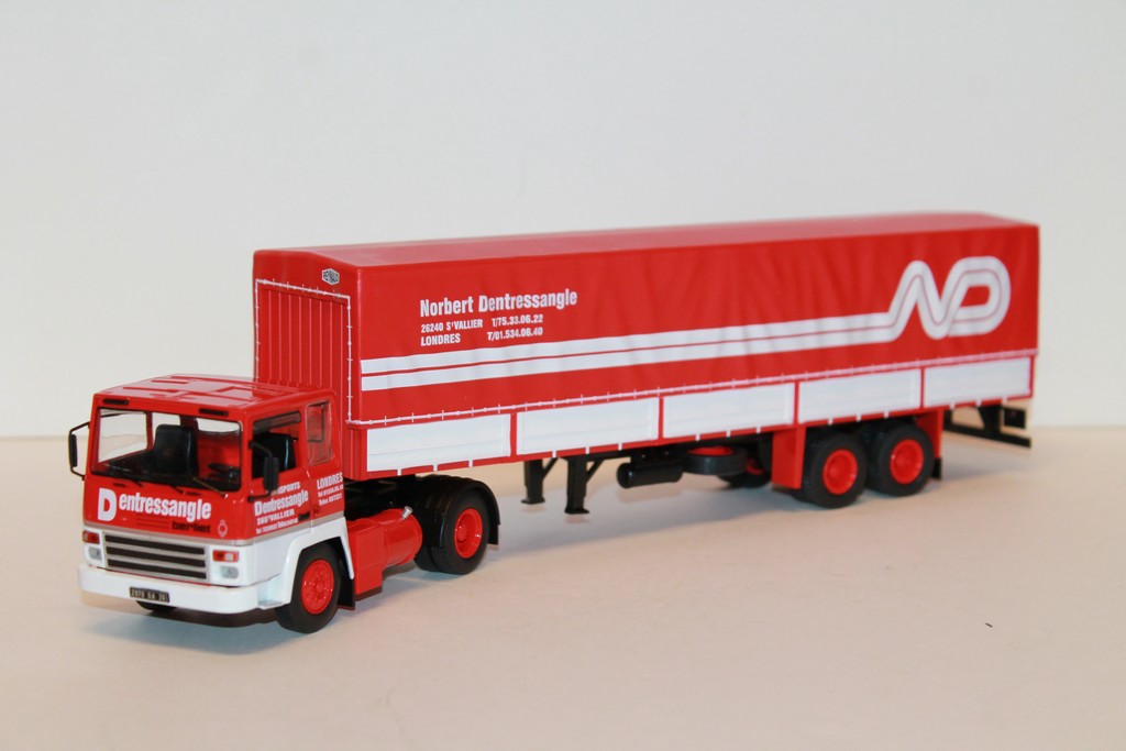 BERLIET TR 260 AVEC SEMI-REMORQUE SAVOYARDE "DENTRESSANGLE" ODEON 1/43°