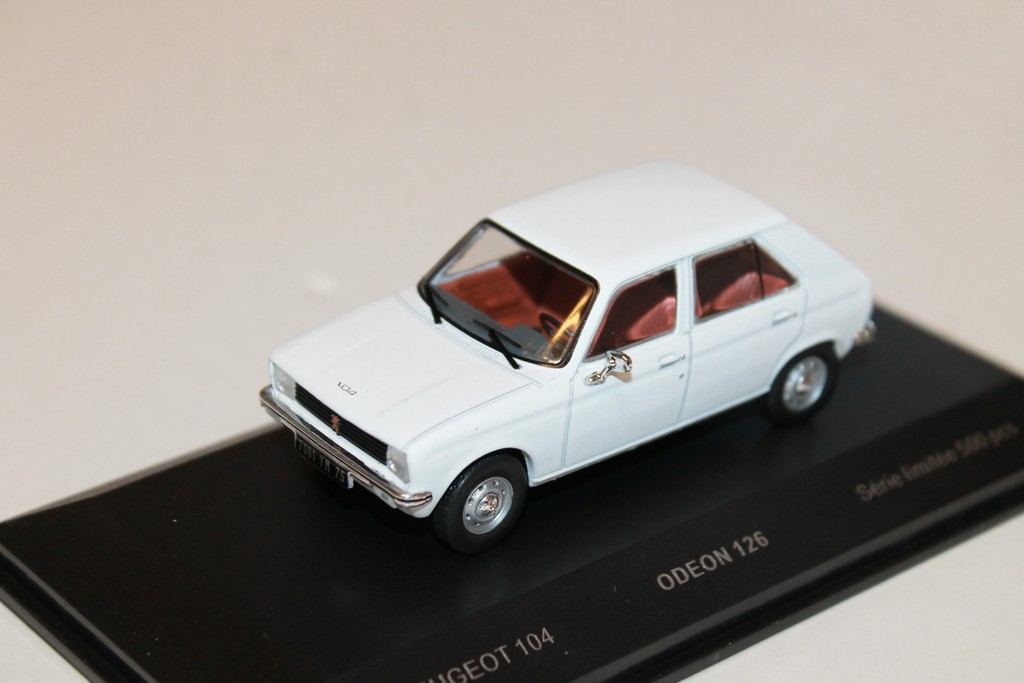 PEUGEOT 104 BLANCHE ODEON 1/43°