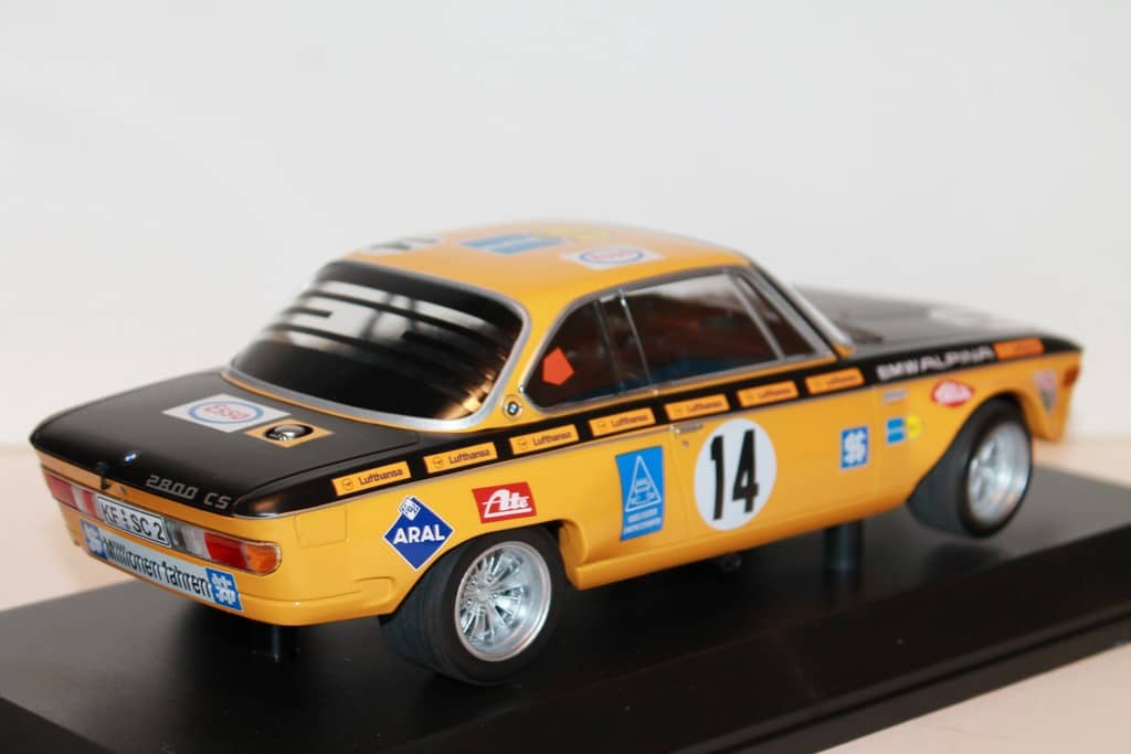 BMW 2800 CS N°14 VAINQUEUR 24H SPA 1970 MINICHAMPS 1/18°