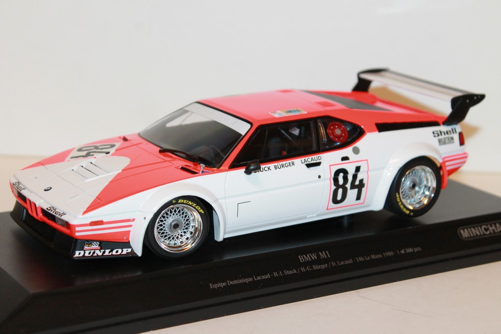 BMW M1 N°84 24H LM 1980 MINICHAMPS 1/18°