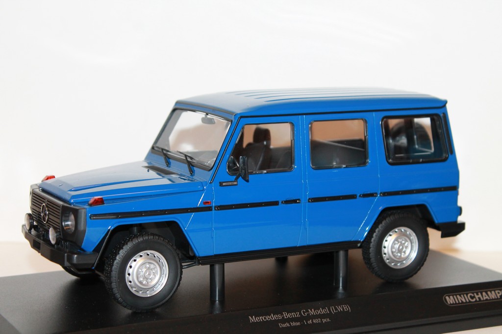 MERCEDES-BENZ G-MODEL (LWD) BLUE 1980 MINICHAMPS 1/18°