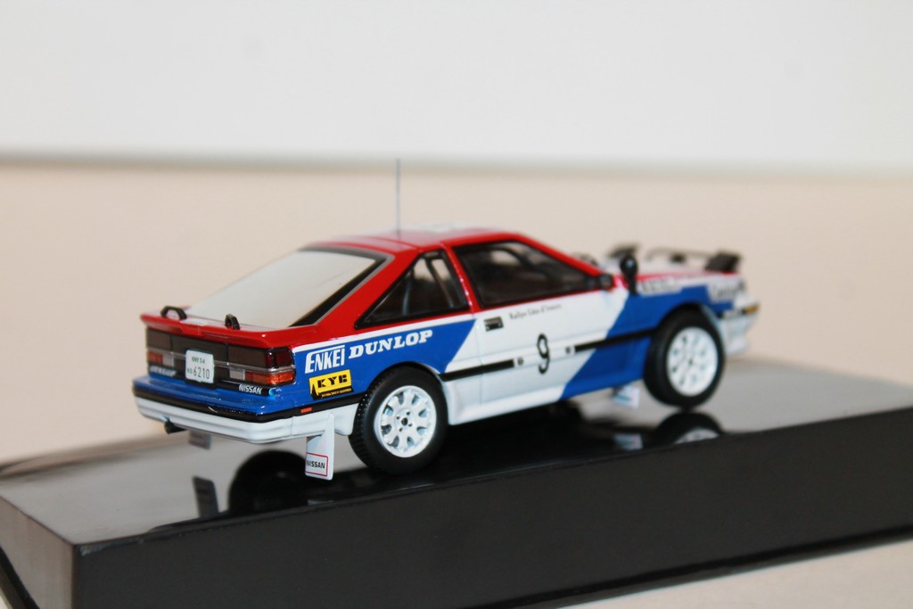 NISSAN 200 SX #9 M.KIRKLAND-R.NIXON RALLYE COTE D'IVOIRE 1987 IXO 1/43°