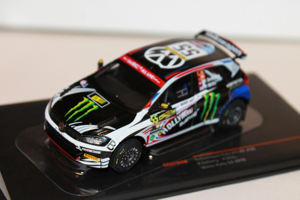 VOLKSWAGEN POLO GTI R5 #55 P.SOLBERG-P.MILLS WALES RALLY GB 2019 IXO 1/43°