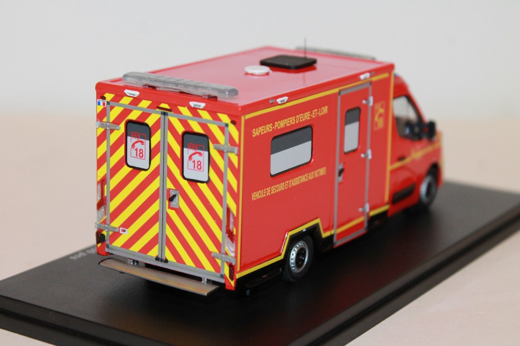 RENAULT MASTER TIB 2019 VSAV SDIS ALARME 1/43°