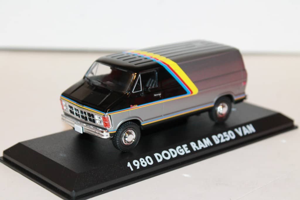 DODGE RAM B250 VAN 1980 GREENLIGHT 1/43°