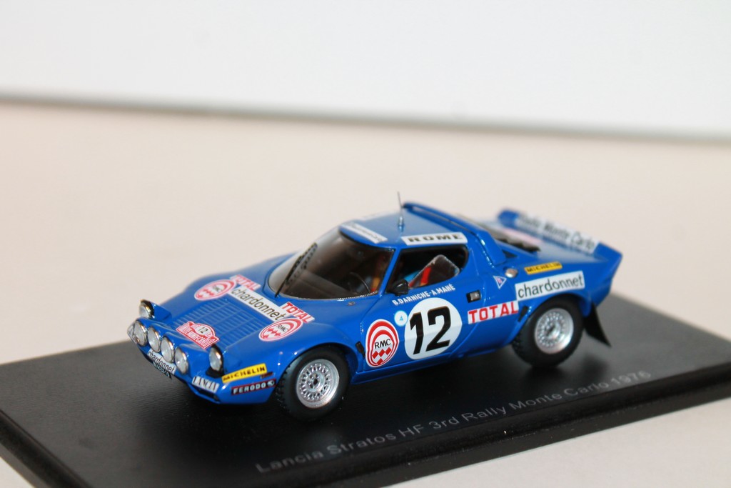 LANCIA STRATOS HF 3RD RALLY MONTE CARLO 1976 #12 B.DARNICHE - A.MAHE SPARK 1/43°