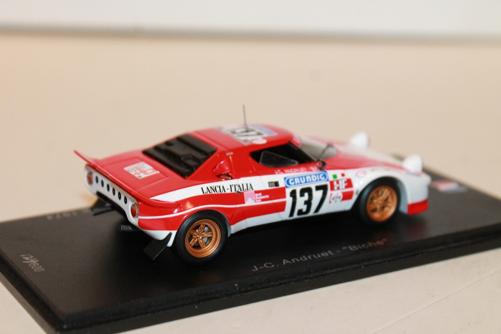 LANCIA STRATOS HF 3RD TOUR DE FRANCE AUTOMOBILE 1974 #137 J.C ANDRUET - BICHE SPARK 1/43°