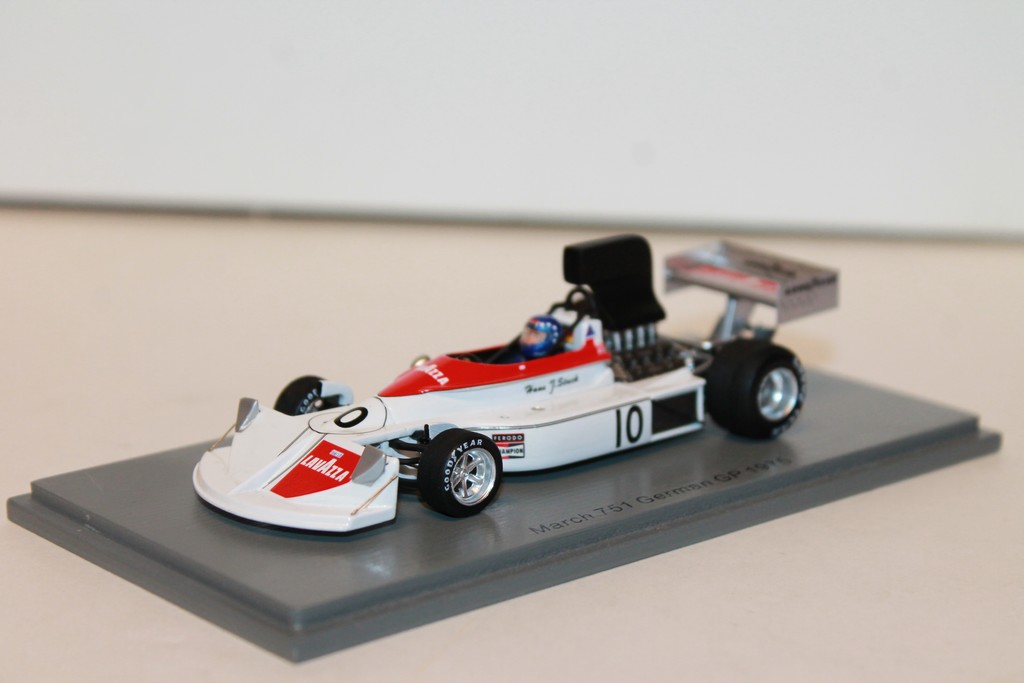 MARCH 751 #10 HANS STUCK GERMAN GP 1975 SPARK 1/43°