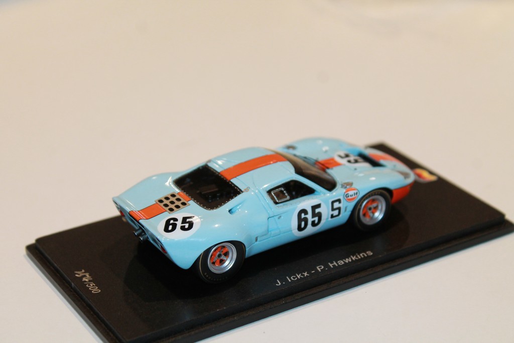 FORD GT40 3RD 1000KM NURBURGRING 1968 J.ICKX - P.HAWKINS SPARK 1/43°