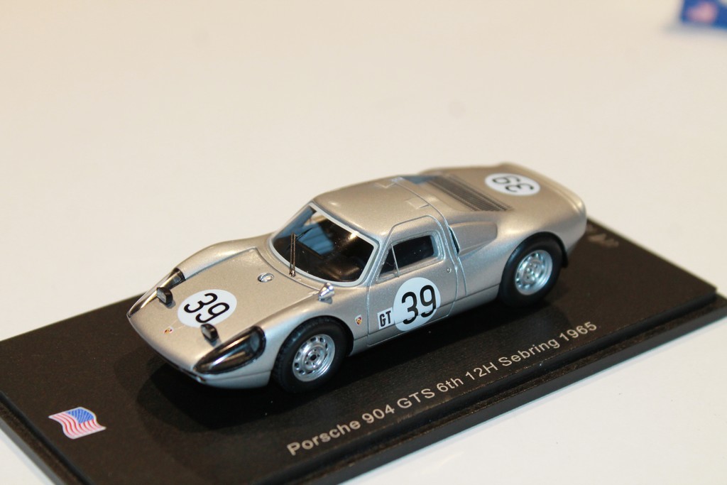 PORSCHE 904 GTS 6TH 12H SEBRING 1965 J.BUZZETTA - B.PON SPARK 1/43°