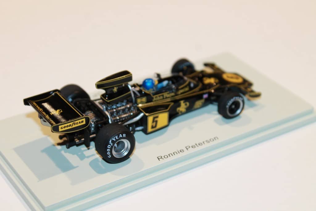 Miniature Spark 1/43 S7303 Lotus 74 F2 #2 Ronnie Peterson GP GB 1973 (occasion)