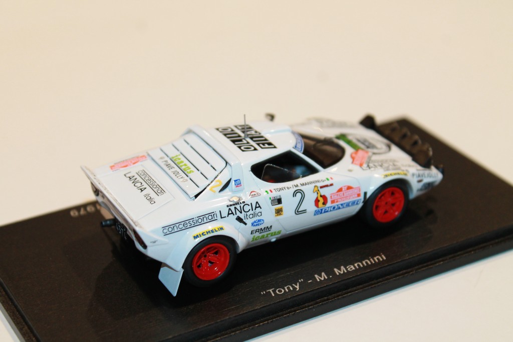 LANCIA STRATOS HF WINNER RALLY SANREMO 1979 "TONY" - M.MANNINI SPARK 1/43°