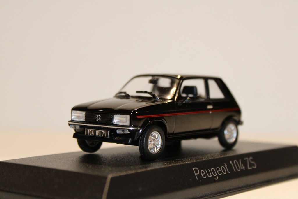 PEUGEOT 104 ZS NOIRE 1979 NOREV 1/43°