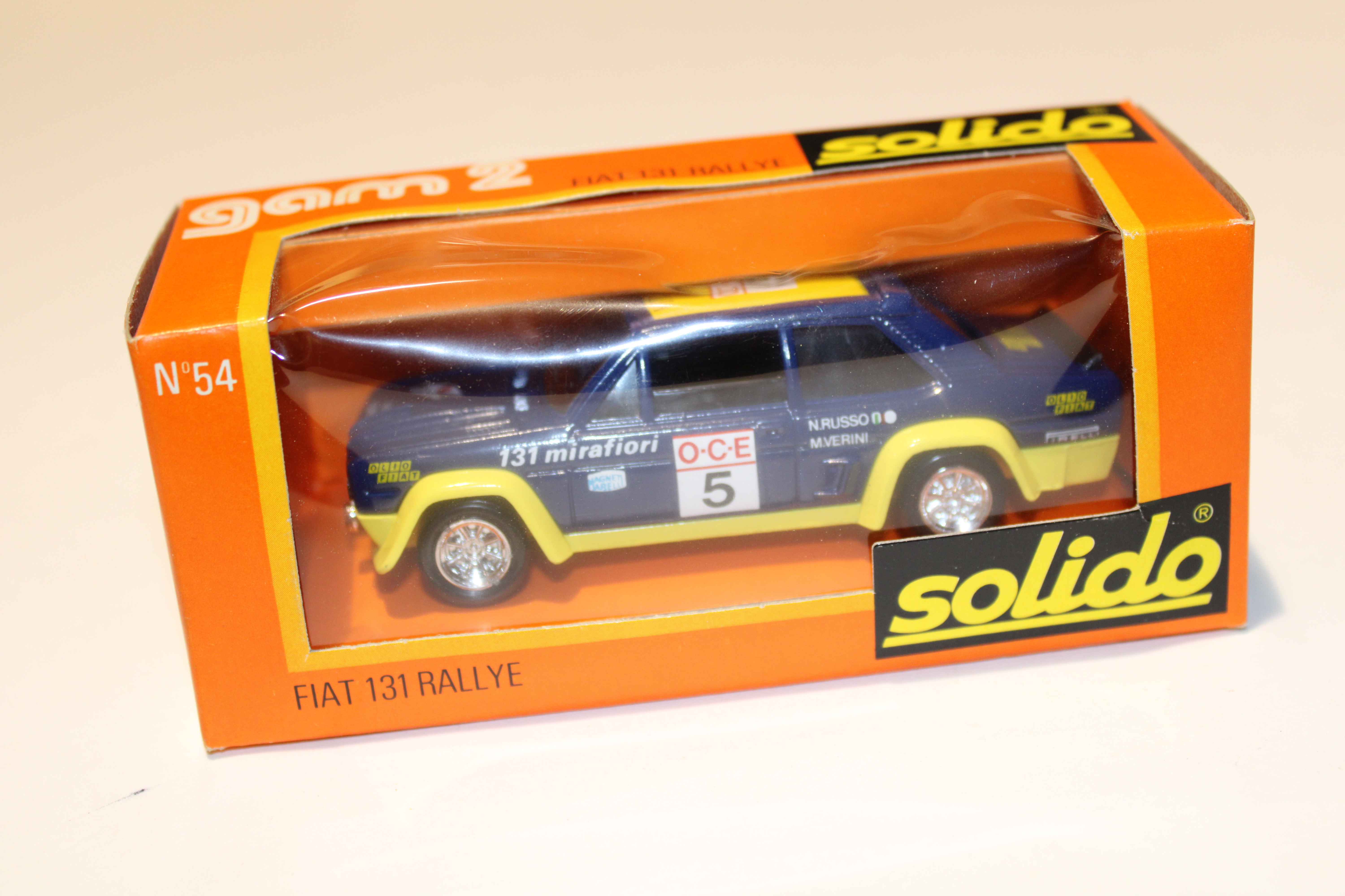 FIAT 131 RALLYE N°5 BLEU SOLIDO 1/43°