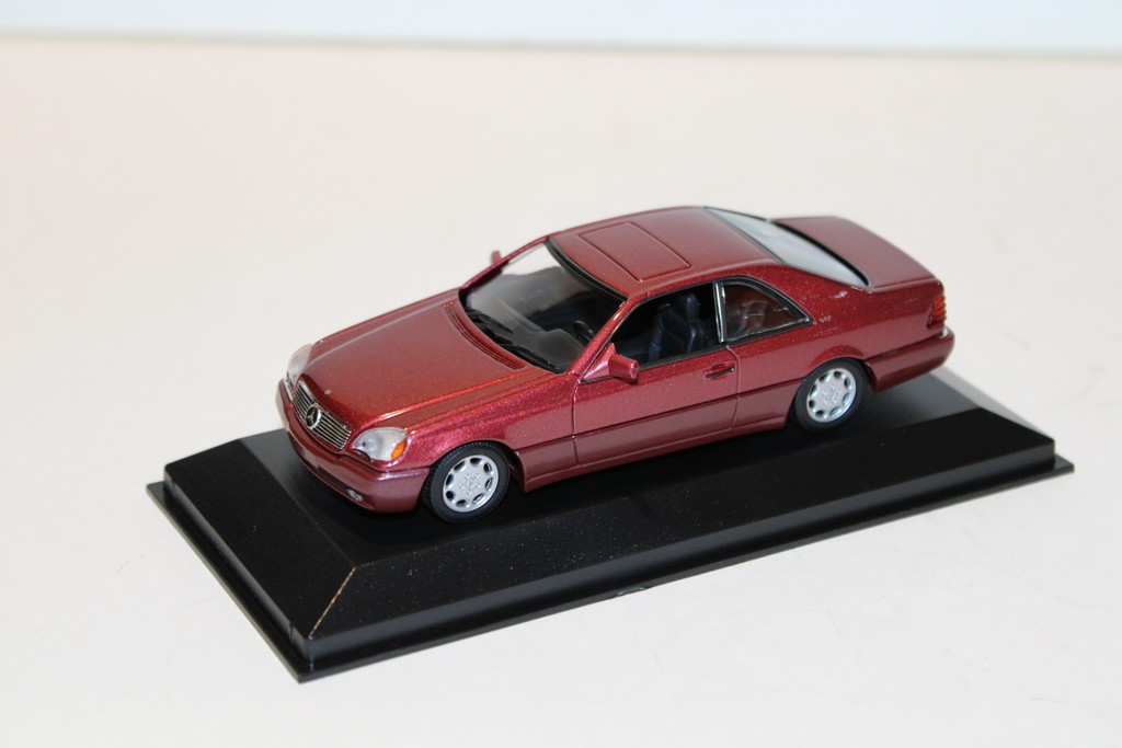 MERCEDES-BENZ 600 SEC RED METALLIC MAXICHAMPS 1/43°