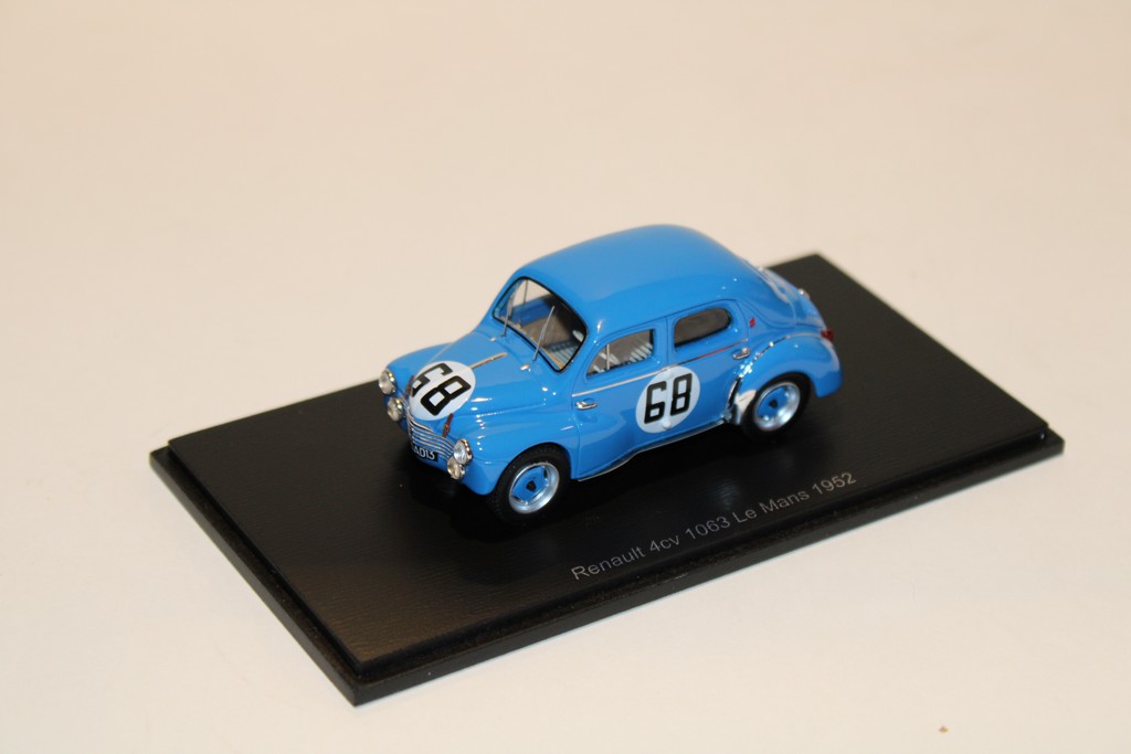 RENAULT 4CV 1063 LE MANS 1952 E.DE REGIBUS - M.PORTA SPARK 1/43°