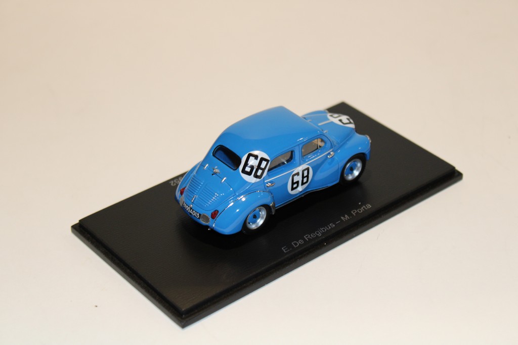 RENAULT 4CV 1063 LE MANS 1952 E.DE REGIBUS - M.PORTA SPARK 1/43°