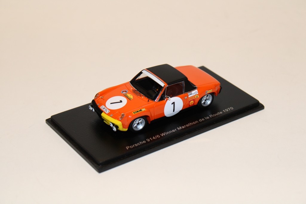 PORSCHE 914/6 WINNER MARATHON DE LA ROUTE 1970 G.LAROUSSE - H.MARKO - C.HALDI SPARK 1/43°