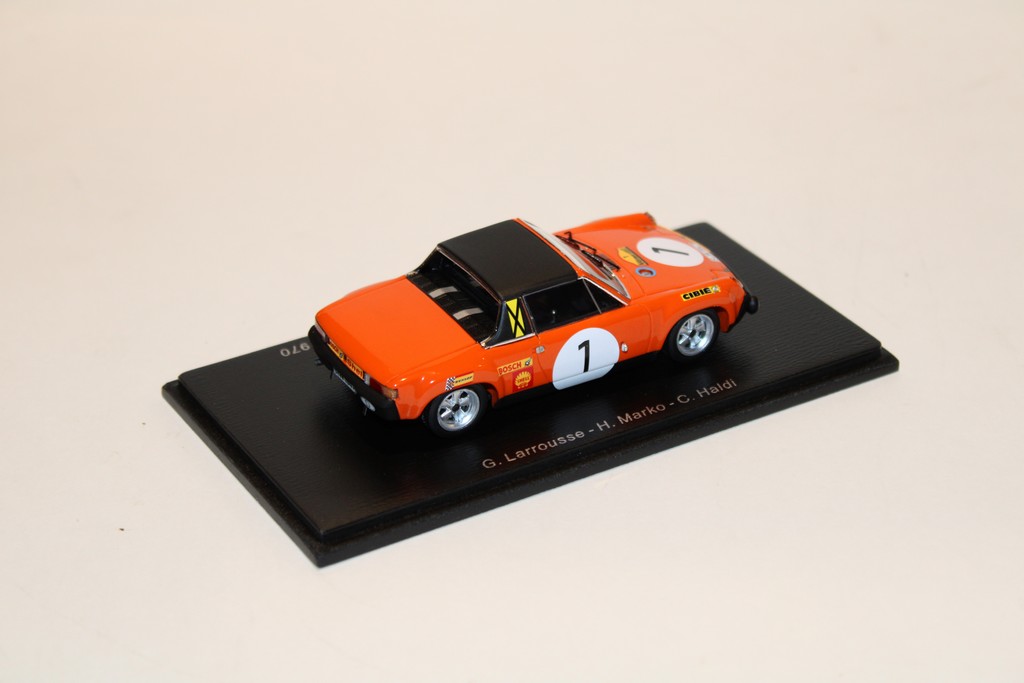 PORSCHE 914/6 WINNER MARATHON DE LA ROUTE 1970 G.LAROUSSE - H.MARKO - C.HALDI SPARK 1/43°