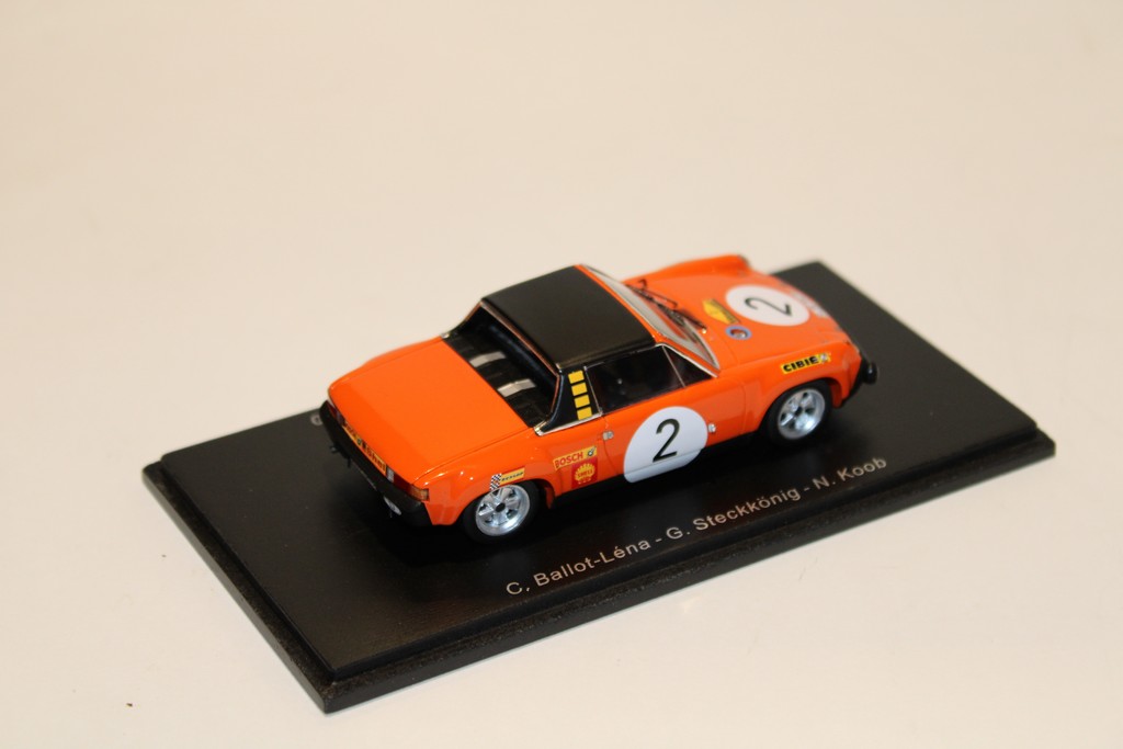 PORSCHE 914/6 3RD MARATHON DE LA ROUTE 1970 C.BALLOT-LENA - G.STECKKONING - N.KOOB SPARK 1/43°