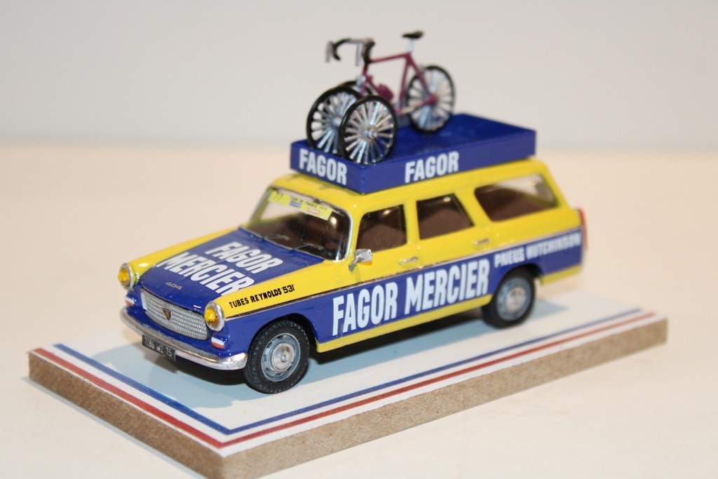 PEUGEOT 404 BREAK "FAGOR MERCIER" TOUR DE FRANCE 1971 AUTORECLAME 1/43°