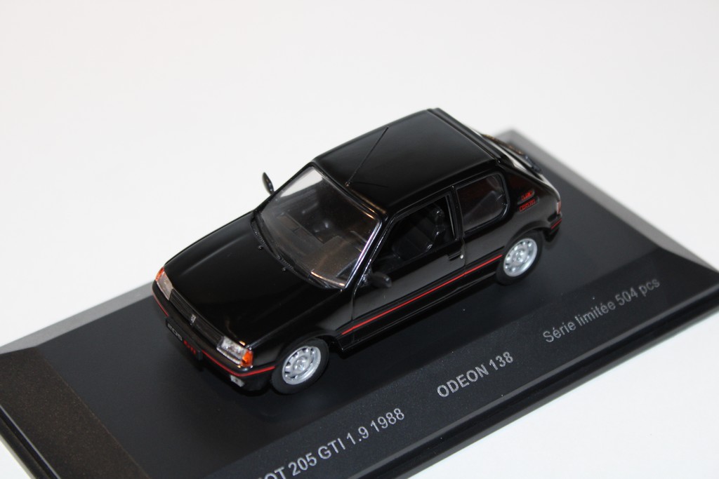 PEUGEOT 205 GTI 1.9L NOIR ODEON 1/43°
