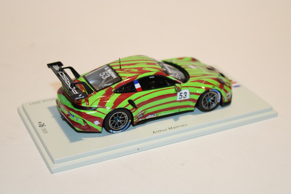 PORSCHE 911 992 GT3 CUP #53 SPARK MOTORSPORT PORSCHE CARRERA CUP FRANCE BARCELONE 2021 ARTHUR MATHIEU SPARK 1/43°