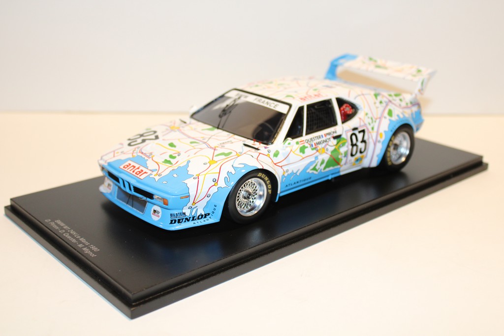 BMW M1 D.PIRONI-D.QUESTER-M.MIGNOT 24H LE MANS 1980 SPARK 1/18°