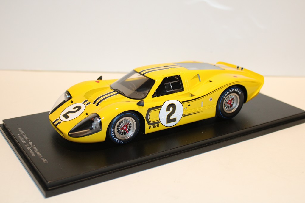 FORD GT40 MK IV #2 24H LE MANS 1967 B.MCLAREN-M.DONOHUE SPARK 1/18°