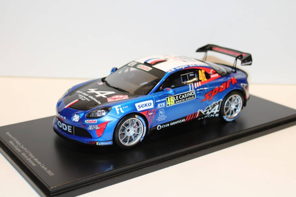 ALPINE A110 #46 RALLY 2ND R-GT RALLY MONTE CARLO 2022 GUIGOU-BRONNER ...