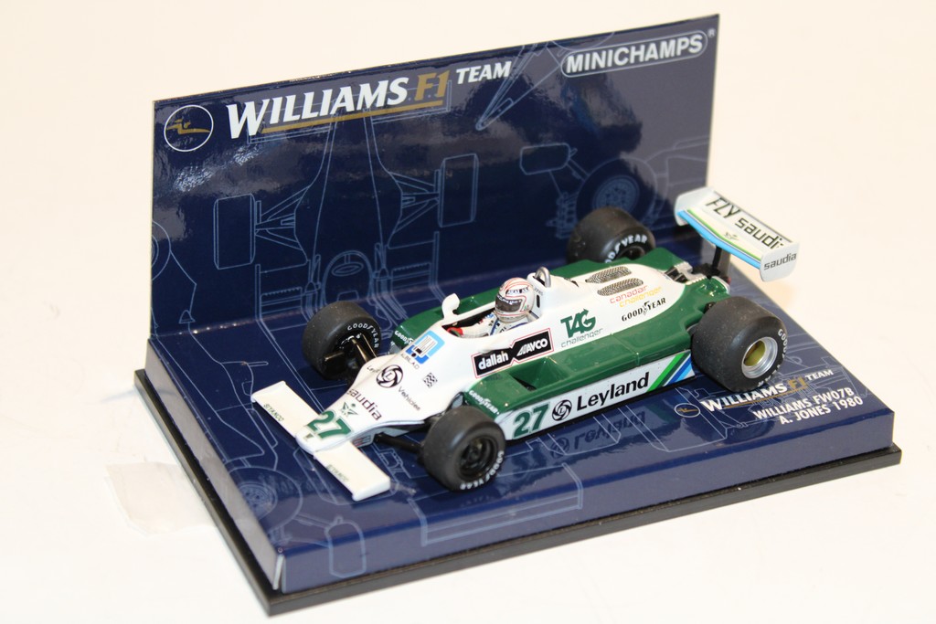 WILLIAMS FW07B JONES 1980 MINICHAMPS 1/43°