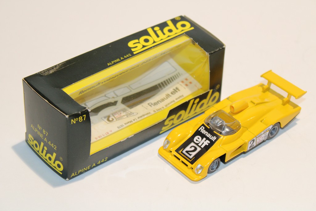 RENAULT ALPINE A 442 JAUNE 1978 SOLIDO 1/43°