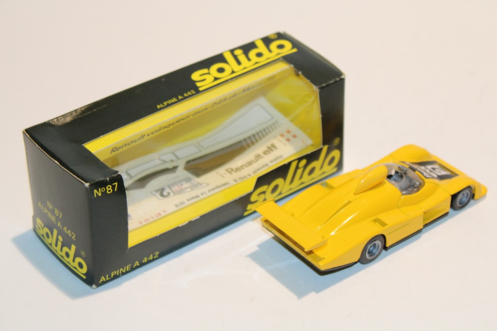 RENAULT ALPINE A 442 JAUNE 1978 SOLIDO 1/43°