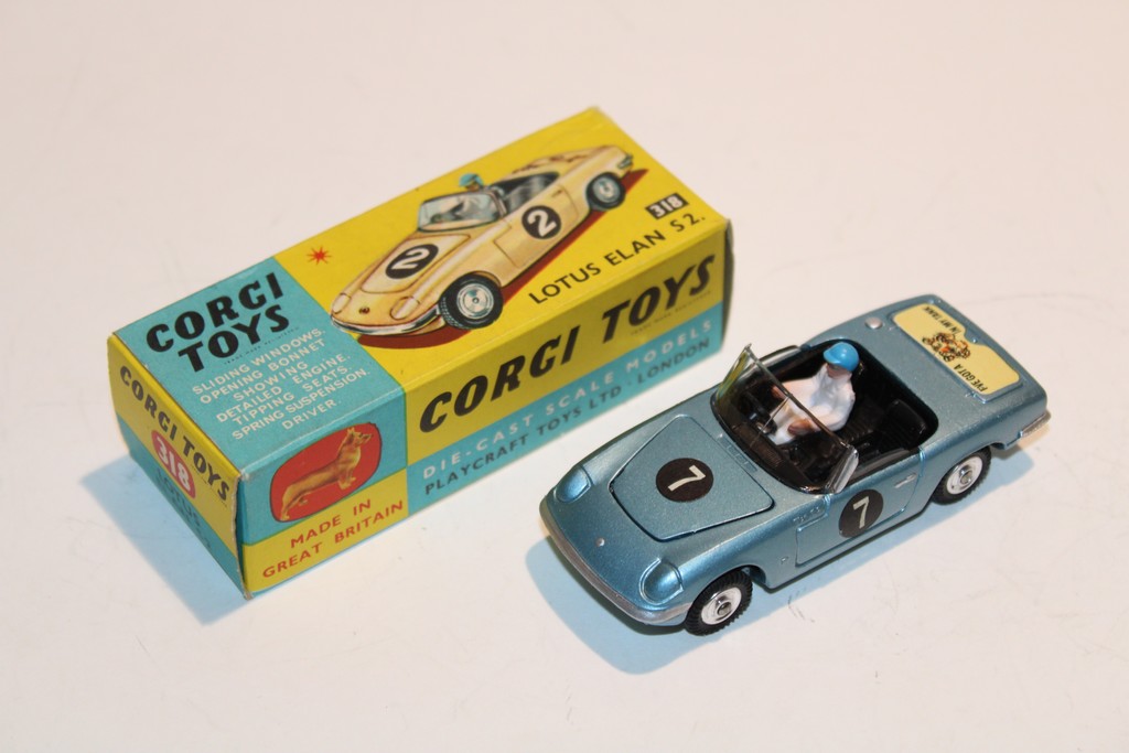LOTUS ELAN BLEU 1965 CORGI 1/43°