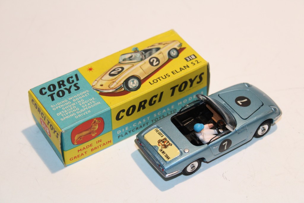 LOTUS ELAN BLEU 1965 CORGI 1/43°