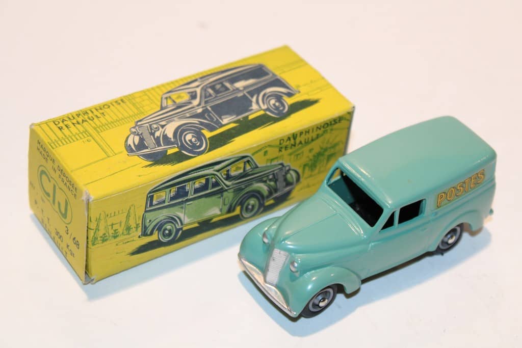 RENAULT DAUPHINOISE POSTES TURQUOISE 1957 CIJ 1/43°