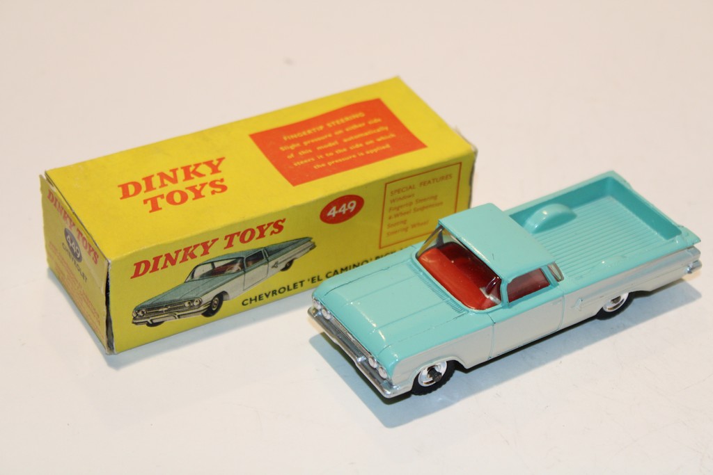 CHEVROLET EL CAMINO PICK-UP TRUCK TURQUOISE 1958 DINKY TOYS 1/43°