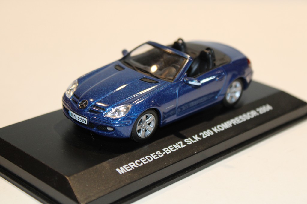 MERCEDES-BENZ SLK 200 KOMPRESSOR BLEU EDISON GIOCATTOLI 1/43°
