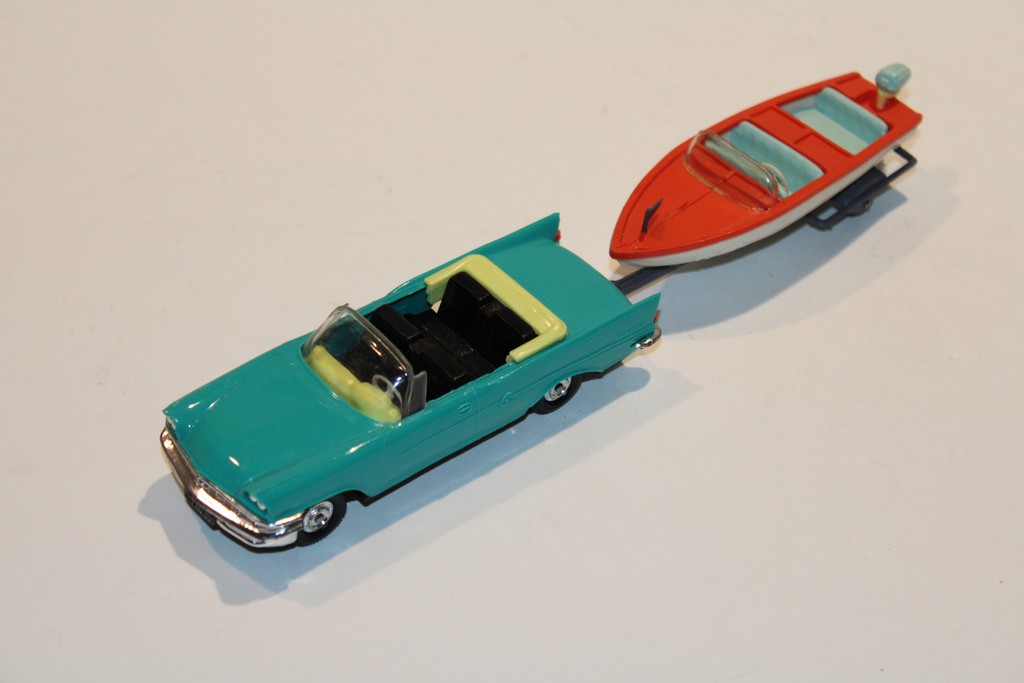 CHRYSLER NEW-YORKER TURQUOISE & ROCCA ORANGE 1955 NOREV 1/43°