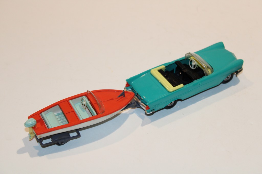 CHRYSLER NEW-YORKER TURQUOISE & ROCCA ORANGE 1955 NOREV 1/43°