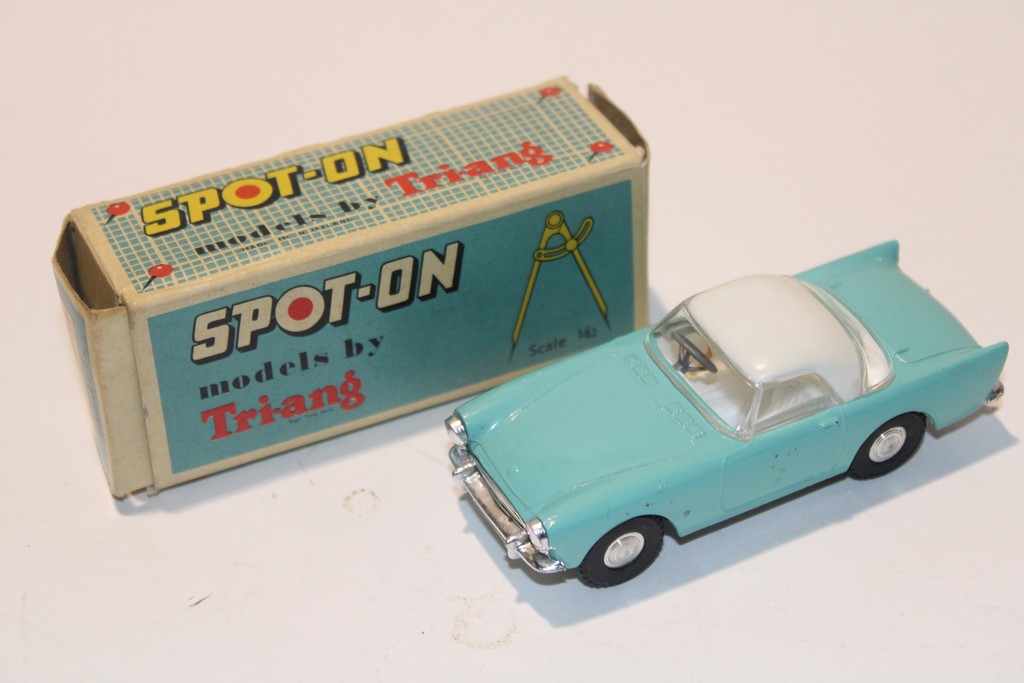 SUNBEAM ALPINE HARDTOP BLEU CIEL 1963 SPOT ON 1/43°